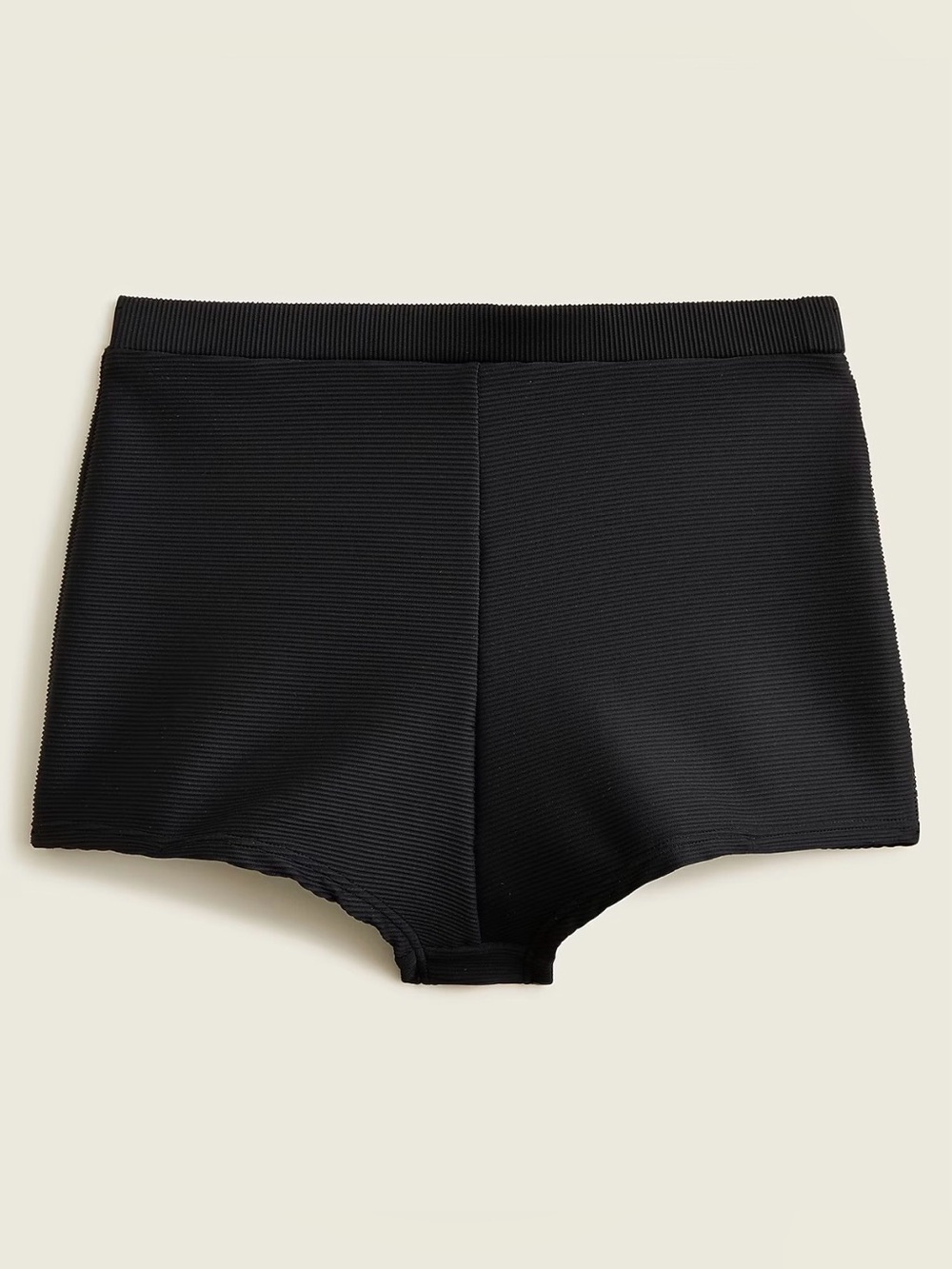 J.Crew Ribbed Mini Swim Short in Black | XXL | NWT